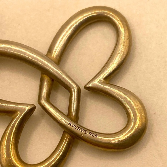 James Avery Retired Linked Heart Butterfly Chain with Pendant - Picture 2 of 6